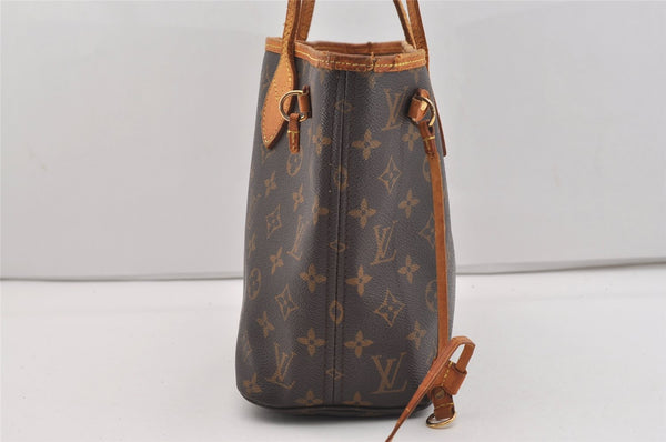Authentic Louis Vuitton Monogram Neverfull PM Shoulder Tote Bag M40155 LV 2641J