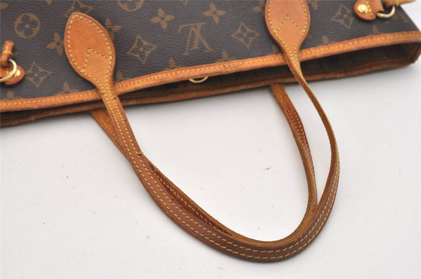 Authentic Louis Vuitton Monogram Neverfull PM Shoulder Tote Bag M40155 LV 2641J