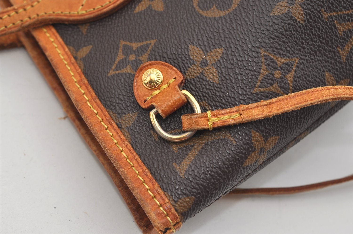 Authentic Louis Vuitton Monogram Neverfull PM Shoulder Tote Bag M40155 LV 2641J