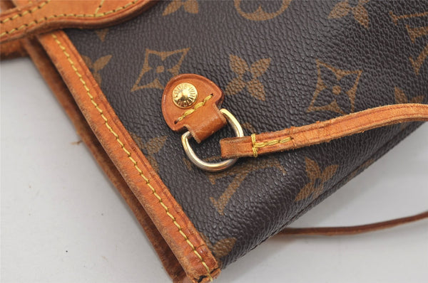 Authentic Louis Vuitton Monogram Neverfull PM Shoulder Tote Bag M40155 LV 2641J