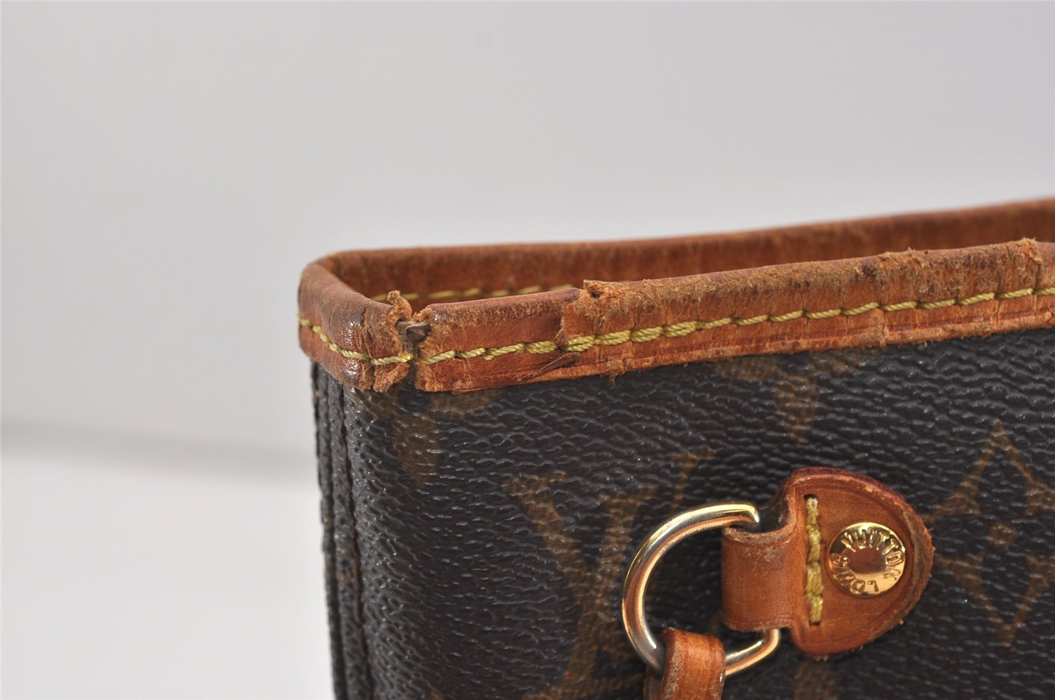 Authentic Louis Vuitton Monogram Neverfull PM Shoulder Tote Bag M40155 LV 2641J