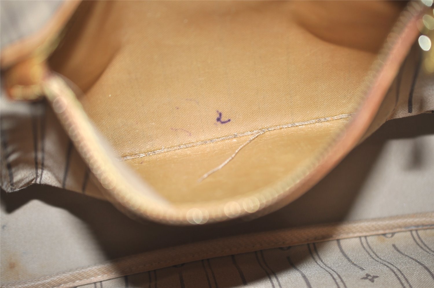 Authentic Louis Vuitton Monogram Neverfull PM Shoulder Tote Bag M40155 LV 2641J