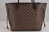 Authentic Louis Vuitton Damier Neverfull MM Shoulder Tote Bag N51105 LV 2875J