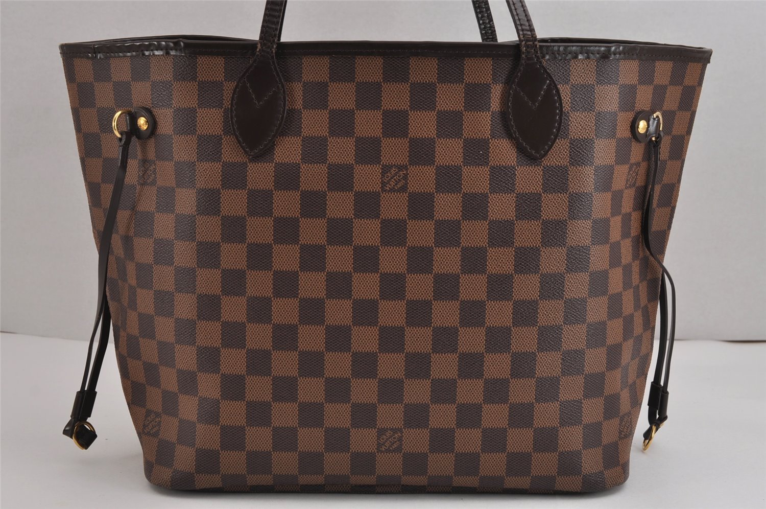Authentic Louis Vuitton Damier Neverfull MM Shoulder Tote Bag N51105 LV 2875J