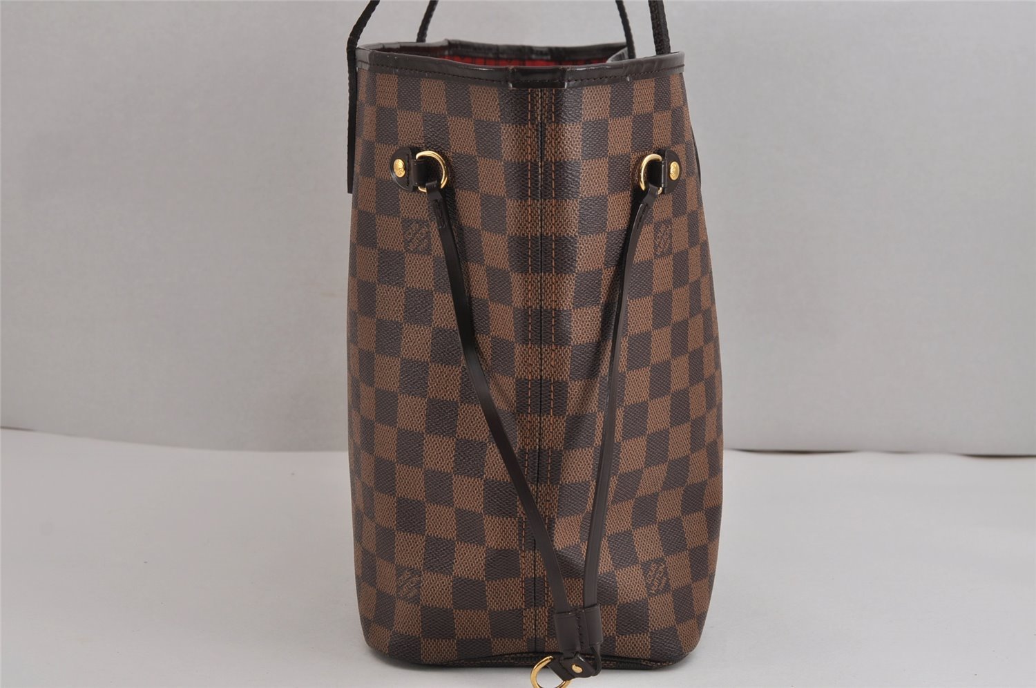 Authentic Louis Vuitton Damier Neverfull MM Shoulder Tote Bag N51105 LV 2875J