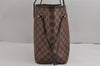 Authentic Louis Vuitton Damier Neverfull MM Shoulder Tote Bag N51105 LV 2875J