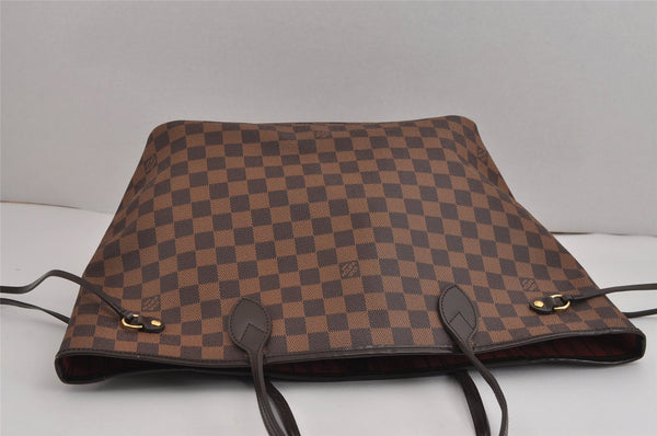 Authentic Louis Vuitton Damier Neverfull MM Shoulder Tote Bag N51105 LV 2875J