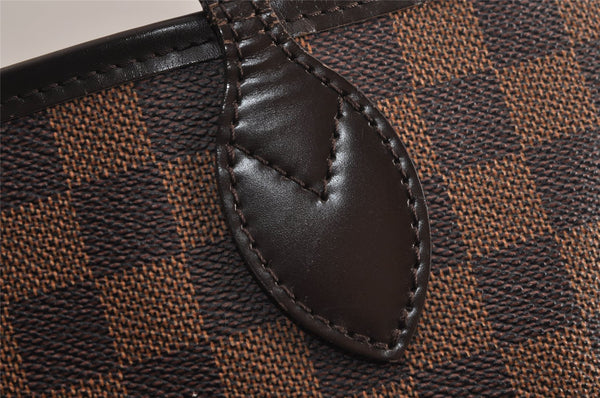 Authentic Louis Vuitton Damier Neverfull MM Shoulder Tote Bag N51105 LV 2875J