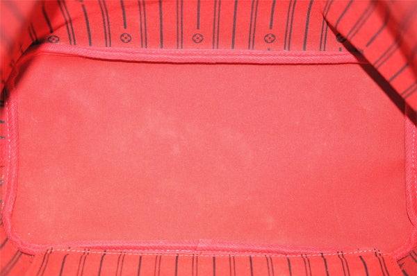 Authentic Louis Vuitton Damier Neverfull MM Shoulder Tote Bag N51105 LV 2875J