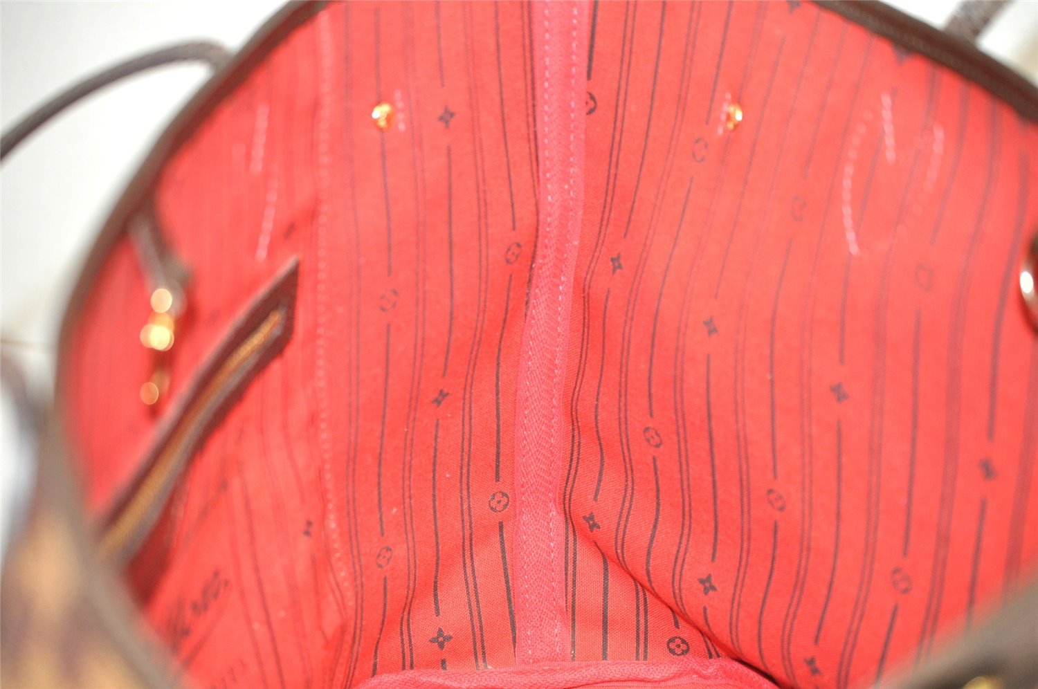 Authentic Louis Vuitton Damier Neverfull MM Shoulder Tote Bag N51105 LV 2875J