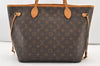 Authentic Louis Vuitton Monogram Neverfull MM Shoulder Tote Bag M40156 LV 2910J