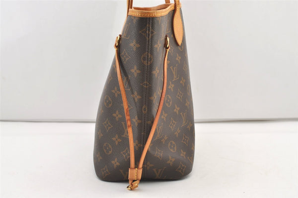 Authentic Louis Vuitton Monogram Neverfull MM Shoulder Tote Bag M40156 LV 2910J