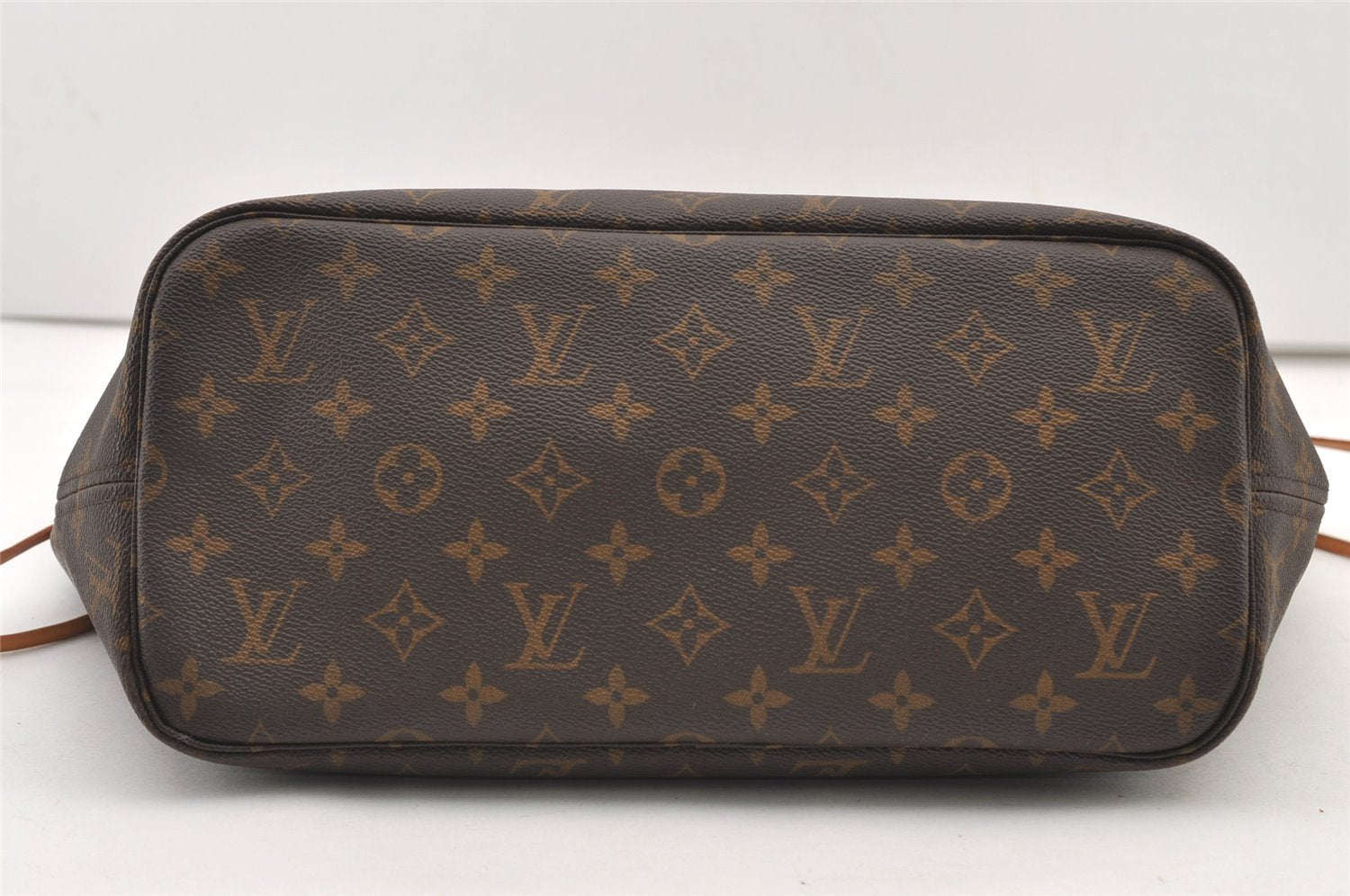 Authentic Louis Vuitton Monogram Neverfull MM Shoulder Tote Bag M40156 LV 2910J