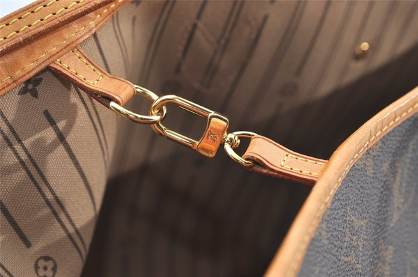 Authentic Louis Vuitton Monogram Neverfull MM Shoulder Tote Bag M40156 LV 2910J