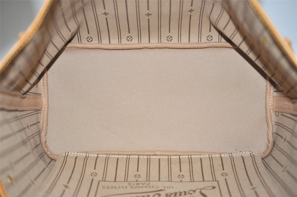 Authentic Louis Vuitton Monogram Neverfull MM Shoulder Tote Bag M40156 LV 2910J