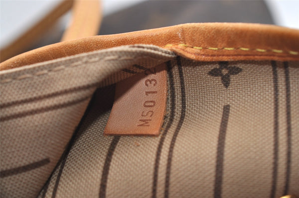 Authentic Louis Vuitton Monogram Neverfull MM Shoulder Tote Bag M40156 LV 2910J