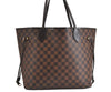 Authentic Louis Vuitton Damier Neverfull MM Shoulder Tote Bag N41358 LV 2986M