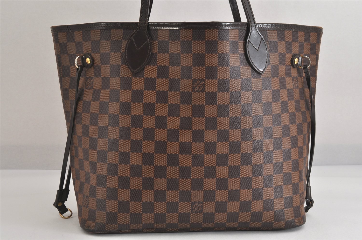 Authentic Louis Vuitton Damier Neverfull MM Shoulder Tote Bag N41358 LV 2986M