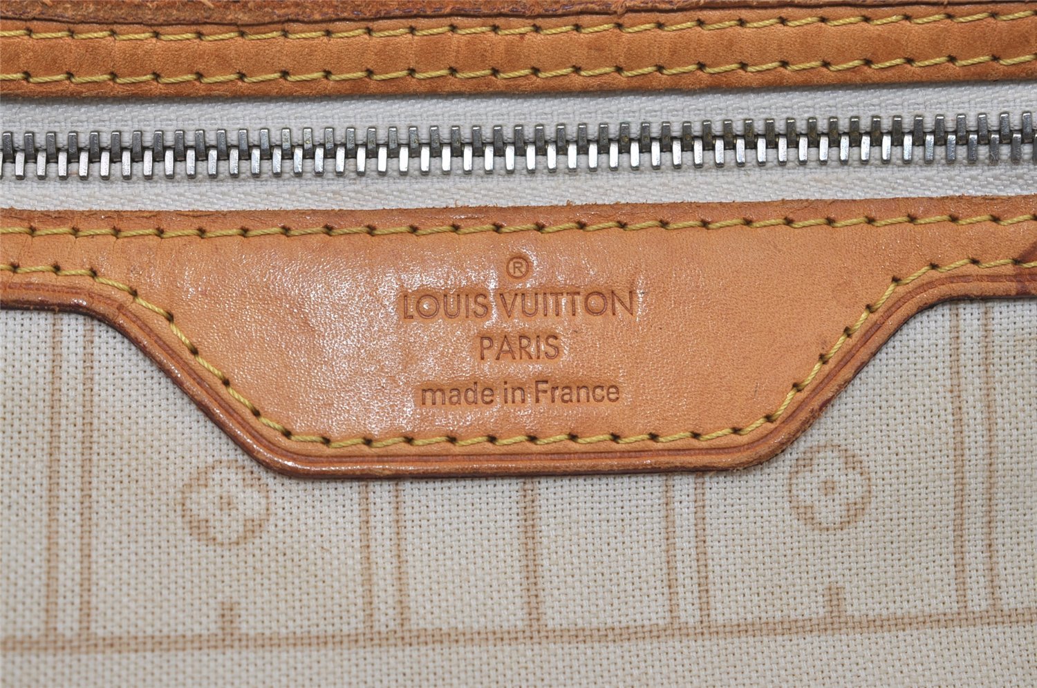 Authentic Louis Vuitton Damier Azur Neverfull GM N51108 Shoulder Tote Bag 3184I