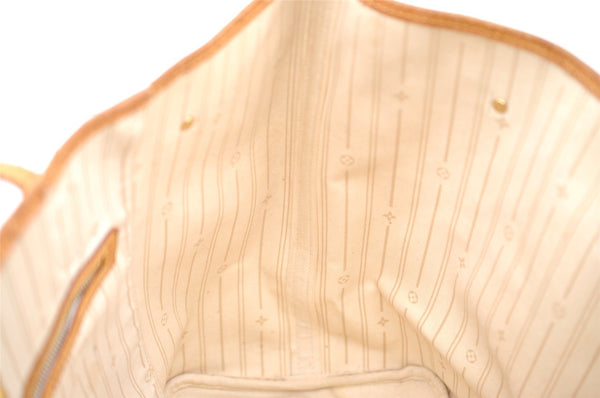 Authentic Louis Vuitton Damier Azur Neverfull GM N51108 Shoulder Tote Bag 3184I