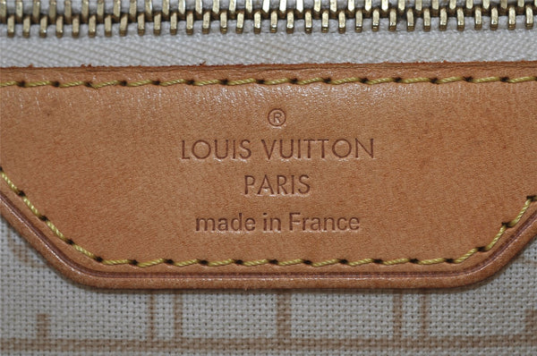 Authentic Louis Vuitton Damier Azur Neverfull PM Tote Bag N51110 LV 3328I