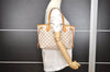 Authentic Louis Vuitton Damier Azur Neverfull PM Tote Bag N51110 LV 3328I