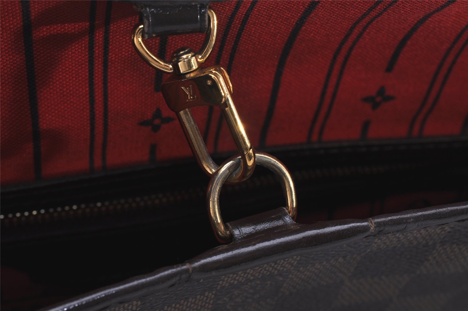 Authentic Louis Vuitton Damier Neverfull PM Shoulder Tote Bag N51109 LV 3337I