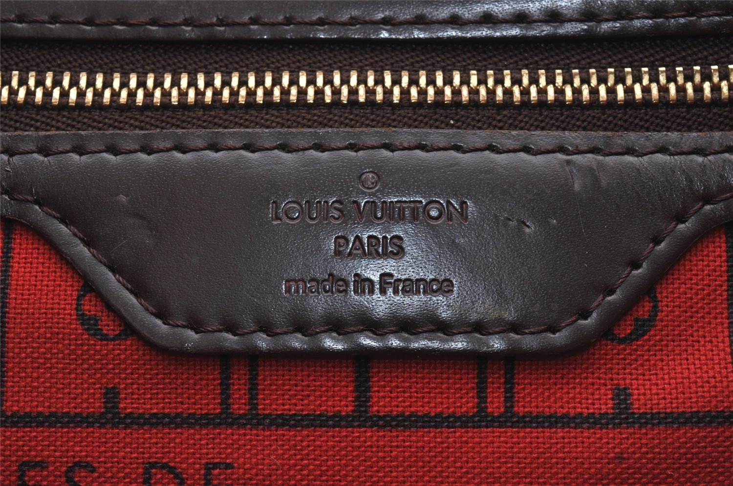 Authentic Louis Vuitton Damier Neverfull PM Shoulder Tote Bag N51109 LV 3337I