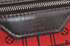 Authentic Louis Vuitton Damier Neverfull MM Shoulder Tote Bag N51105 LV 3650K