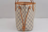 Authentic Louis Vuitton Damier Azur Neverfull PM Tote Bag N51110 LV 3718J