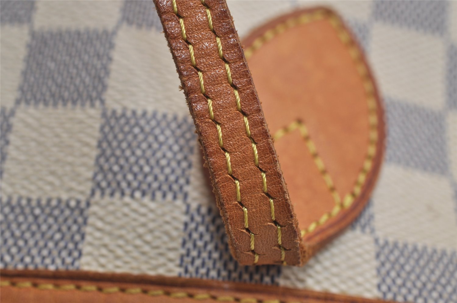Authentic Louis Vuitton Damier Azur Neverfull PM Tote Bag N51110 LV 3718J