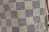 Authentic Louis Vuitton Damier Azur Neverfull PM Tote Bag N51110 LV 3718J