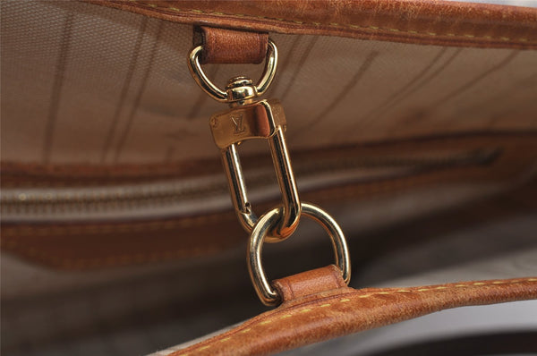 Authentic Louis Vuitton Damier Azur Neverfull PM Tote Bag N51110 LV 3718J