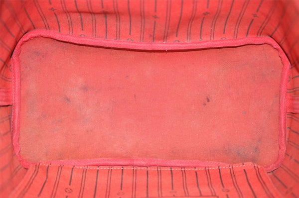 Authentic Louis Vuitton Damier Neverfull MM Shoulder Tote Bag N51105 LV 3995I