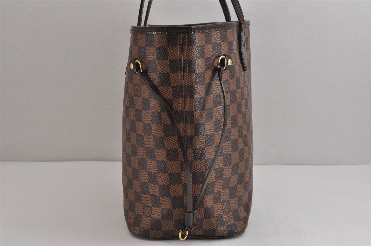 Authentic Louis Vuitton Damier Neverfull MM Shoulder Tote Bag N51105 LV 3998J