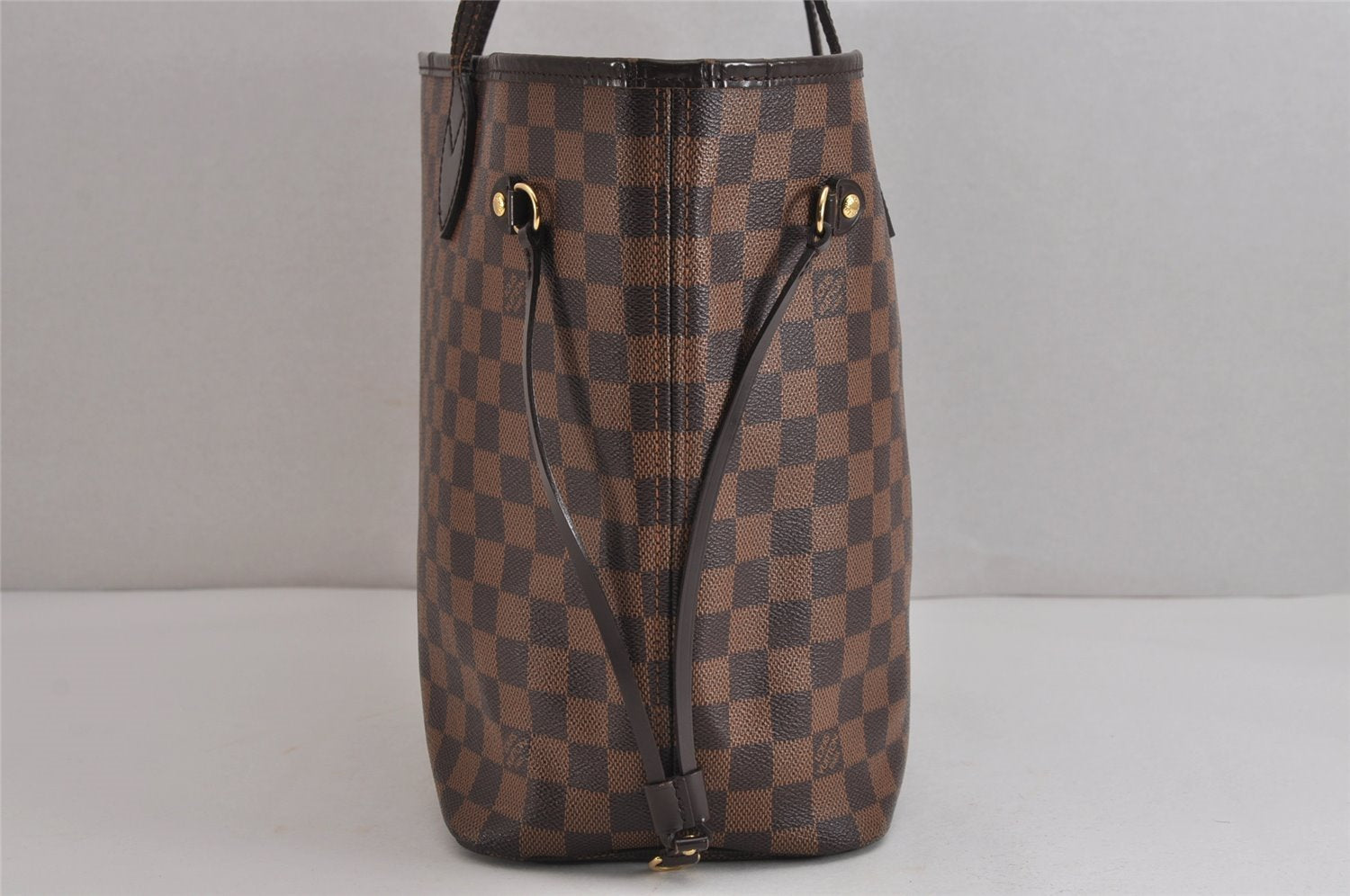 Authentic Louis Vuitton Damier Neverfull MM Shoulder Tote Bag N51105 LV 3998J