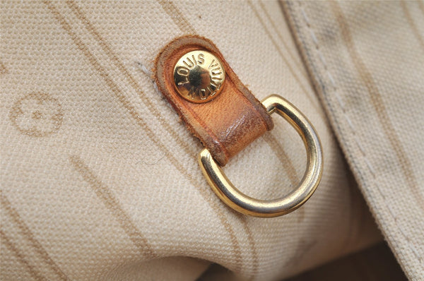 Authentic Louis Vuitton Damier Azur Neverfull GM N51108 Shoulder Tote Bag 4254I