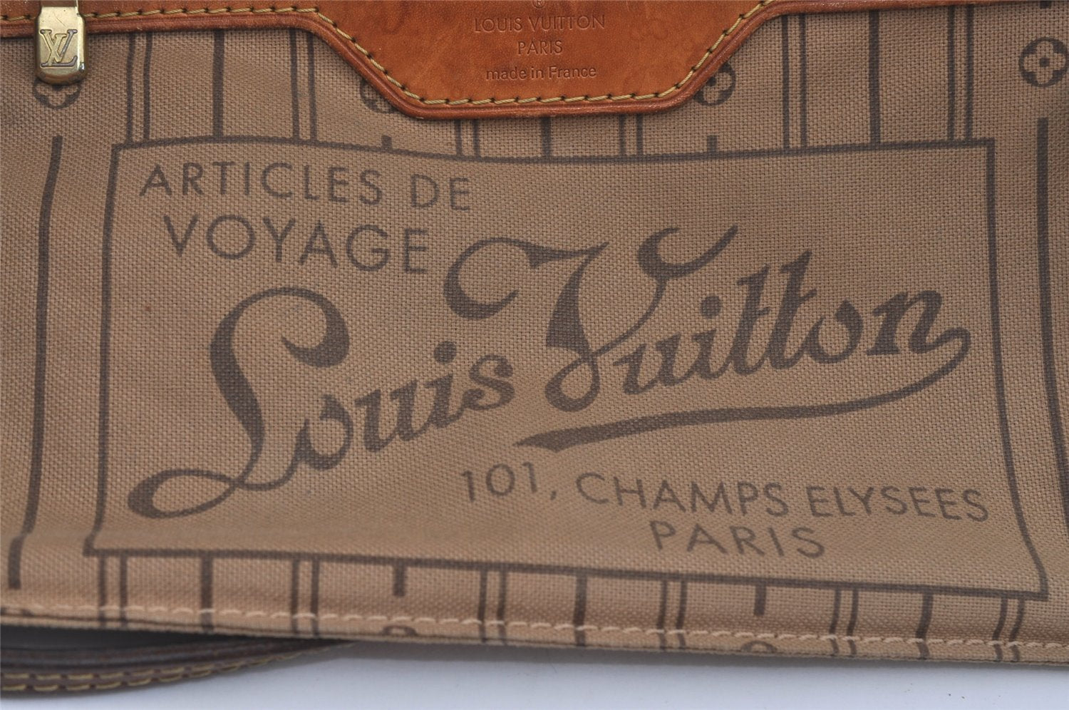 Authentic Louis Vuitton Monogram Neverfull PM Shoulder Tote Bag M40155 LV 4510I