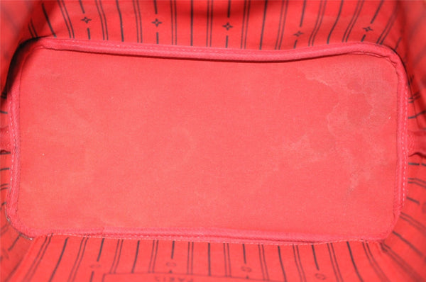 Authentic Louis Vuitton Damier Neverfull MM Shoulder Tote Bag N51105 LV 4625I