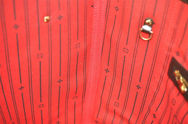 Authentic Louis Vuitton Damier Neverfull MM Shoulder Tote Bag N51105 LV 4625I