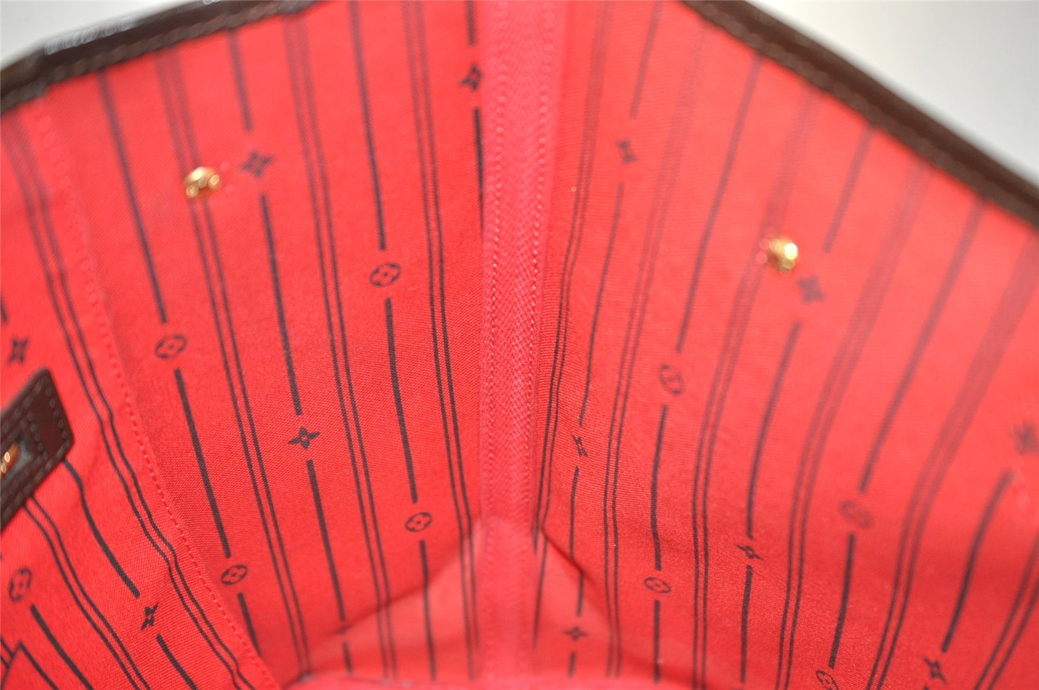 Authentic Louis Vuitton Damier Neverfull MM Shoulder Tote Bag N51105 LV 4625I