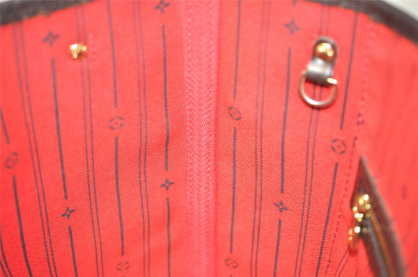 Authentic Louis Vuitton Damier Neverfull PM Shoulder Tote Bag N51109 LV 4627I