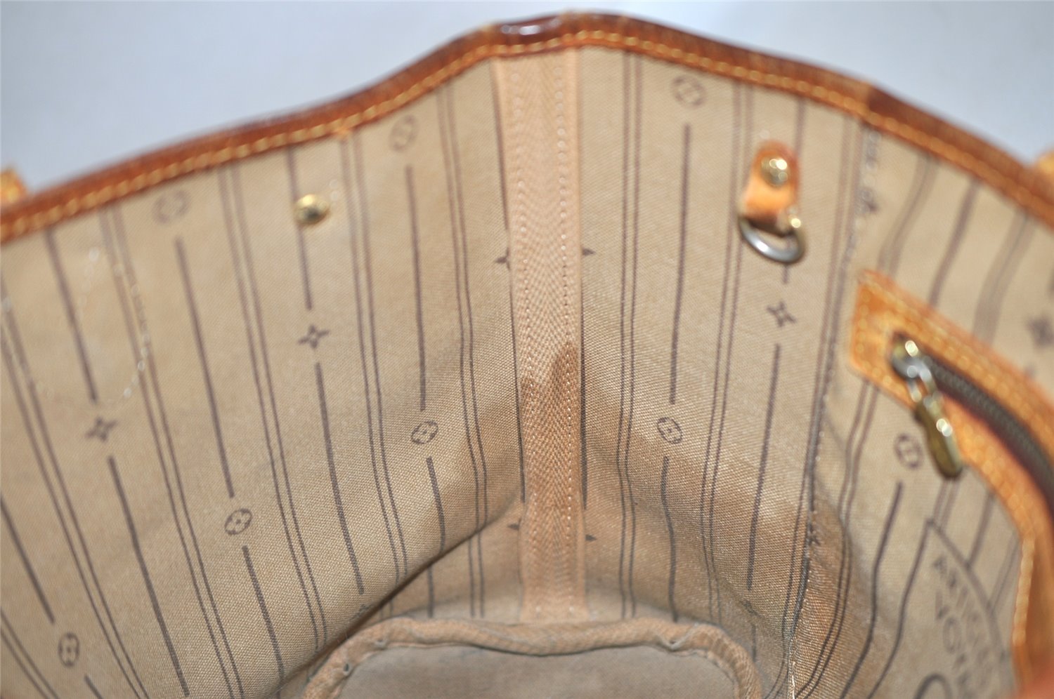 Authentic Louis Vuitton Monogram Neverfull PM Shoulder Tote Bag M40155 LV 4630I