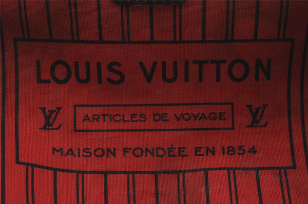 Authentic Louis Vuitton Damier Neverfull MM Shoulder Tote Bag N41358 LV 4649I