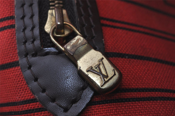 Authentic Louis Vuitton Damier Neverfull MM Shoulder Tote Bag N41358 LV 4649I