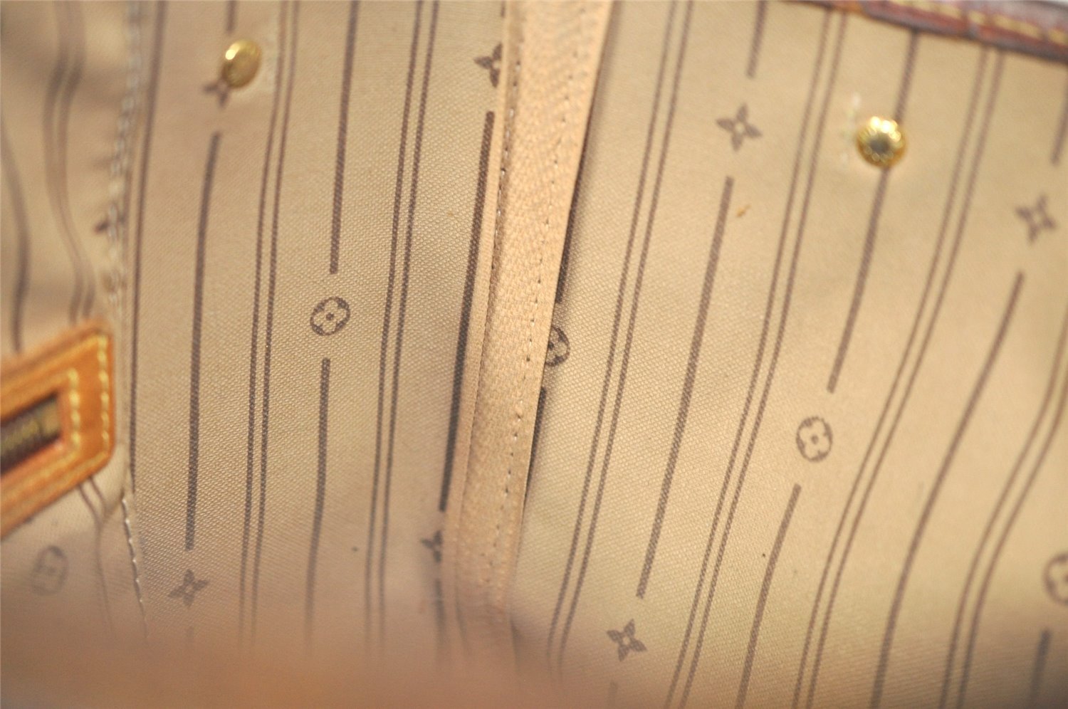 Authentic Louis Vuitton Monogram Neverfull PM Tote Bag M40155 LV Junk 4721I