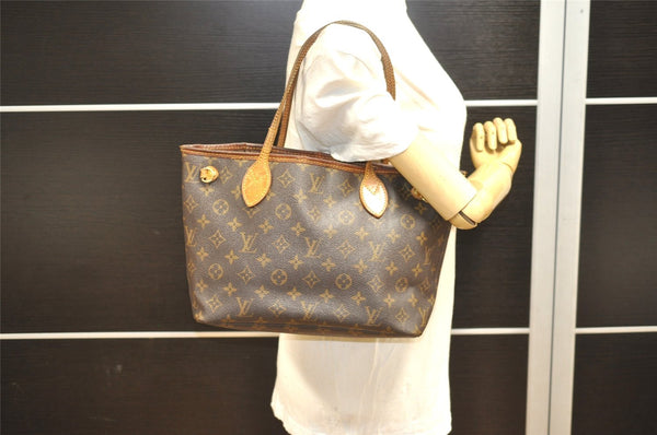 Authentic Louis Vuitton Monogram Neverfull PM Tote Bag M40155 LV Junk 4721I