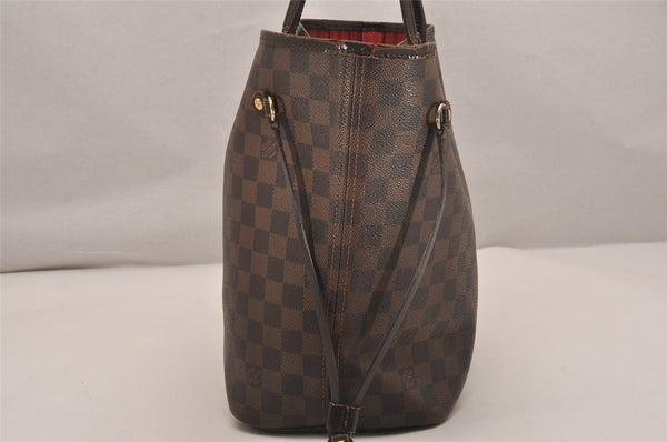 Authentic Louis Vuitton Damier Neverfull MM Shoulder Tote Bag N51105 LV 4794J