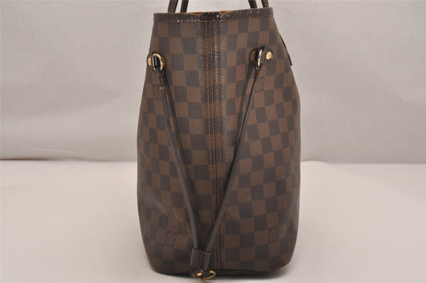Authentic Louis Vuitton Damier Neverfull MM Shoulder Tote Bag N51105 LV 4794J