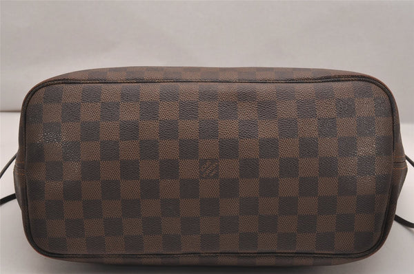Authentic Louis Vuitton Damier Neverfull MM Shoulder Tote Bag N51105 LV 4794J